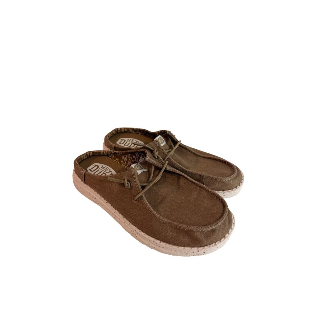 Hey Dude Wendy Slip Classic slip-on casual shoes Women’s Sz 6 Brown Worn Once!